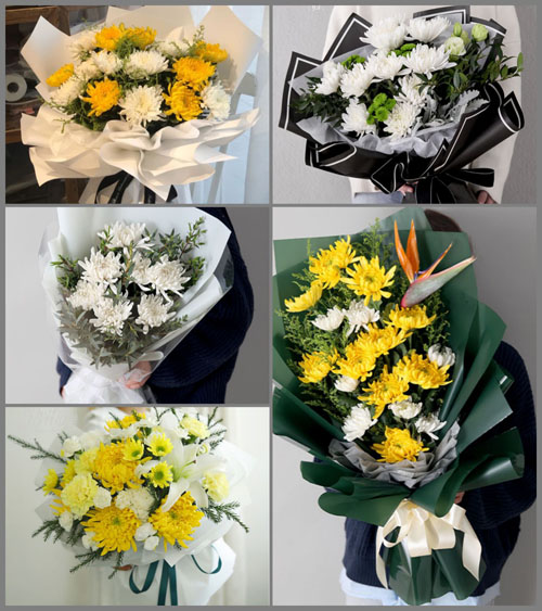 云南丽江宁蒗县红桥乡白事花束代送